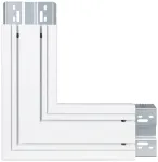 LED linijinio &scaron;viestuvo LINEAR INDIVILED kampinis sujungimas, baltas