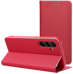 Dėklas Oem LUNA Book Carbon skirtas Samsung Galaxy A25 5G raudonas