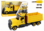 Žaislinis sunkvežimis su kranu Lean Toys, 38 cm