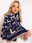 Wool Fashion Italia Eleganti&scaron;kas mėlynas &scaron;alikas: Dydis - Universalus