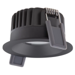 Ledvance 4/6/8W LED įleidžiamas &scaron;viestuvas, juodas, 2700K, IP44, dimeriuojamas