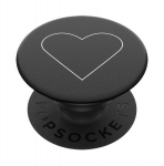 Popsockets 2 Baltas Heart Juodas 800667 telefono laikiklis - standard
