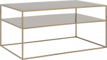 Customform Kavos staliukas, TENSIO 2 AUK&Scaron;TŲ METALAS, 100x60 cm, Auksinis