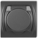 Karlik Elektrotechnik 11LGPB-1zp LOGO Apta&scaron;kams atsparus lizdas su/be (grafito dangtelis) grafitas 11LGPB-1zp