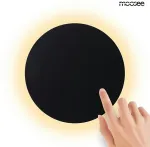 8W LED sieninis &scaron;viestuvas SHADOW SUN 30, juodas, 3000K, su jutikliu - &scaron;viestuvas įjungiamas/i&scaron;jungiamas prisilietus
