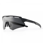 Rockbros Polarized dviratininko akiniai su UV apsauga ir Corrective Insert - pilkos spalvos