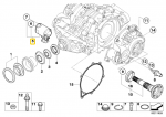 BMW X5 E70 X6 E71 Servo Variklis Diferencialas Desinys Originalus 33107586238