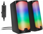 Kompiuterio kolonėlės Speedlink - TONOS RGB žaidimų stereo garsiakalbis, juodas