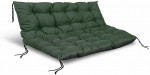 Aio Factory Sodo pagalvėlių komplektas 120/80 cm + 120/40 cm palečių suoliukui, atsparus vandeniui, žalias