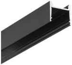 LED juostos profilis HOOD14 F/UI, juodas, 2m