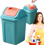 Dantų &scaron;epetėlis Realprices Atliekų rū&scaron;iavimo konteineris su plastikiniu pakreipiamu dangčiu