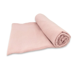 KIECZMER Swaddle 120x120 MEDVILNĖ MUSLIN medvilnė 100% pudra rožinė