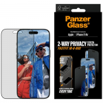 &bdquo;Panzer Glass&ldquo; itin plataus užsegimo &bdquo;Fastfit&ldquo; privatumo stiklas, skirtas &bdquo;iPhone Air&ldquo;.