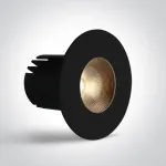 6,5W LED įleidžiamas &scaron;viestuvas, juodas, 3000/3500/4000K, dimeriuojamas, 10107HA/B/V
