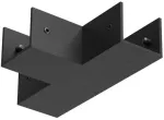 Linijinės sistemos XFORT bėgelio T formos sujungimas, juodas, FRT01TC SBK
