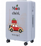 Kelioninis Didelis lagaminas Wings BUNTING MON CHERI melsvas