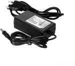 24W LED maitinimo &scaron;altinis su ki&scaron;tuku į lizdą, 24V, juodas, IP20