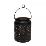 Artflow Dārza Laterna ar LED uz baterijām, 12x12x17cm, melna