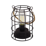 Artflow Dārza Laterna ar LED uz baterijām, 13x13x18cm, melna