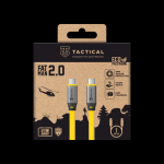 Tactical Fat Man 2.0 kabelis USB-C/USB-C 1m geltonos spalvos