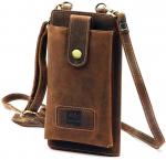 Vyri&scaron;ka odinė rankinė per petį Nordee DOH-SP-02 konjako spalvos