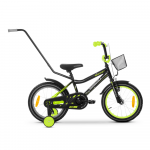 Children's bicycle TABOU Rocket CS, 16" juodas/žalias