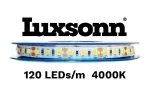 19W/m LED juosta LUXSONN, BRIDGELUX diodai, 24V, 120 LED/m, 4000K, 30m ritė