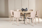 Venture Design Valgomojo komplektas Copenhagen stalas ir Astoria kėdės 140 cm smėlio spalvos