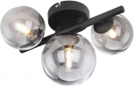 Lubinis &scaron;viestuvas Lubinis LED &scaron;viestuvas GLOBO Riha, 3xG9, 3,5W, 3000K, 350lm, sidab/juodos sp., 20,8x28,3cm