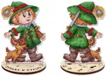 MP Studia Siuvinėjimo kryželiu rinkinys &bdquo;Medžiotojas&ldquo; 13x9 cm pradedantiesiems