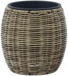 Home4You Gėlių vazonas WICKER D20xH20cm, &scaron;viesiai ruda
