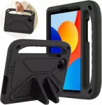 Plan&scaron;etinio kompiuterio dėklas Strado-Tech pancerne FunColor su stovu, skirtas Xiaomi Redmi Pad SE 8.7 2024, juodas
