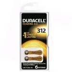 Duracell Hearing 312 (A312) Blister Pack 6pcs.