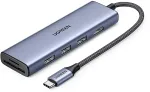 Ugreen CM511 6 viename USB-C į HDMI &scaron;akotuvas | 3x USB 3.0 | SD | Micro SD | pilkas