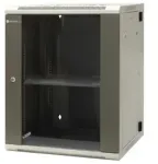 EmiterTinklinė pakabinama spinta padalinta 19" 15U, durelės metalas/stiklas, 600&times;550&times;770 mm plotis/gylis/auk&scaron;tis