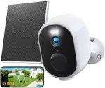 GNCC belaidė lauko Wi-Fi kamera su saulės skydeliu, 4 MP, 5200 mAh, IP65, GW5Pro