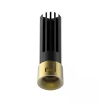7W LED įleidžiamas/užglaistomas &scaron;viestuvas, matinės žalvario sp., 2700K, 25290-27