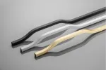 Furniture handle GTV GRAVEL, C=3x352 mm, L= 1200 mm, Al, baltas matt