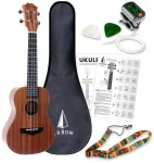 Arrow mh10 sapele koncertinis ukulele komplektas su priedais