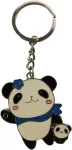Bobozhong Raktų pakabukas, dovanų raktų pakabukas, Panda raktų pakabukas, mielas subtilus gyvūnų reikmenų pakabukas, krep&scaron;io pakabinamas raktų pakabukas, Panda Bear China suvenyras (b)