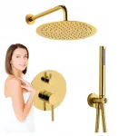 Lieja Du&scaron;o komplektas Silla Carlo, potinkinis, auksinis, su Smartbox