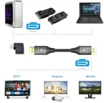 Displayport 1.4 Kampinis Adapteris Dp Moterinis į Dp Vyri&scaron;kį 8k 60hz