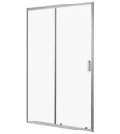 Du&scaron;o durys ni&scaron;ai stumdomos 90cm chromo spalvos Walk-in kabina stiklas sienelė