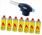 Dbautomotive dujinis degiklis litavimo lempa + 7 balionėliai 400ml rinkinys 89007-88151