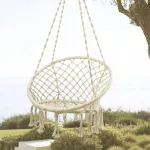 Sūpynės-lizdas gandralizdis, sodo supamas krėslas BOHO, skirtas sodo namui, 120 cm