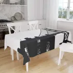 Le Jardin du Lin staltiesė 145 x 180 cm, sukurta ir pagaminta Turkijoje