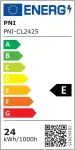 LED lubinis &scaron;viestuvas PNI D-Light CL2425 24W, apvalus 29 cm, 4200K, 230V maitinimo &scaron;altinis, 2640 lm, neutrali balta spalva