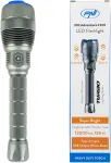 PNI Adventure F810 žibintuvėlis su 138 W LED, 3 ap&scaron;vietimo lygiais ir &bdquo;Turbo&ldquo; režimu, 12000 liumenų, priartinimo funkcija, iki 250 m, 5000 mAh baterija, IPX7, &bdquo;Power Bank&ldquo; funkcija