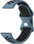 Vancle laikrodžio dirželis 22 mm vyrams moterims, vandeniui atsparus silikoninis dirželis 22 mm, i&scaron;maniųjų laikrodžių priedai, dviejų atspalvių kvėpuojanti apyrankė vyrams moterims