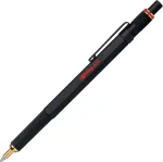 Rotring 800 ra&scaron;iklis, vidutinis antgalis, juodas ra&scaron;alas, juodas korpusas, užpildomas